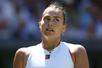 LONDON, ENGLAND - JULY 10: Ayrna Sabalenka [1] during her Ladies' Singles Semi-Final match against Amanda Anisimova (USA) [13] during day eleven of The Championships Wimbledon 2025 at All England Lawn Tennis and Croquet Club on July 10, 2025 in London, England. (Photo by Rob Newell - CameraSport via Getty Images)